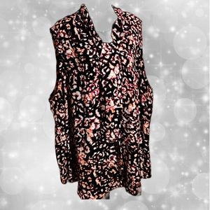 Sleeveless blouse with neck tie